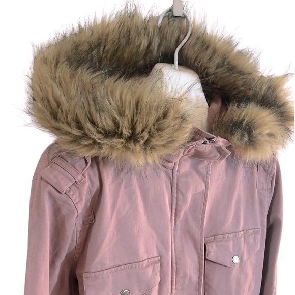 Tinsel Jackets & Coats Tinsel Denim Couture Dusty Pink Coat W